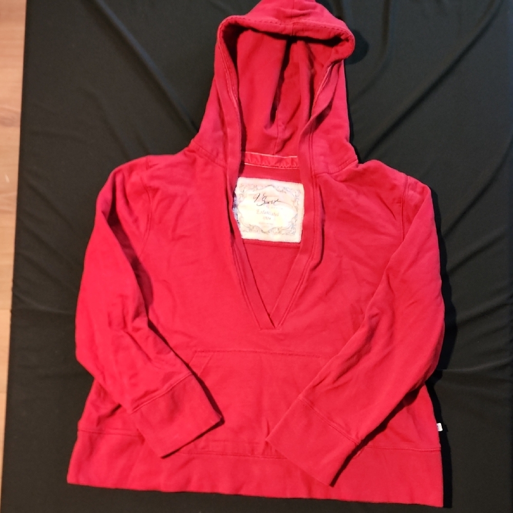 Women's Red Cropped Hoodie
